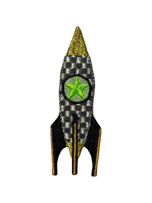 Checkered rocket - selvlysende