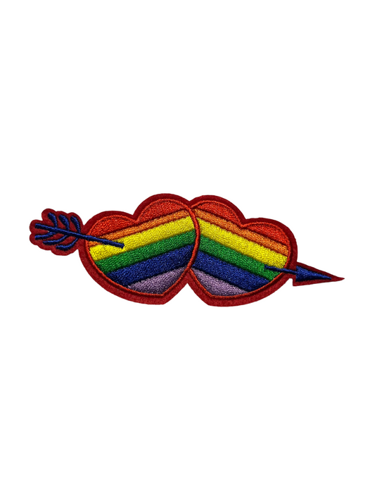 Double rainbow heart